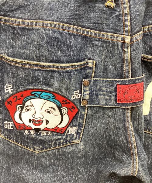 EVISU（エヴィス）EVISU (エヴィス) カモメプリントデニムパンツ インディゴ サイズ:36の古着・服飾アイテム