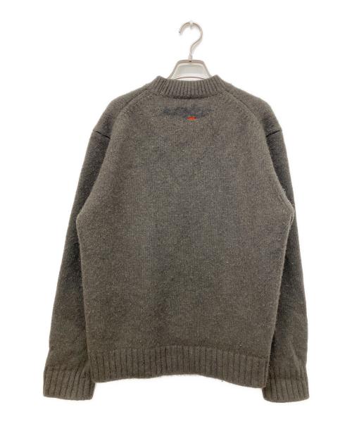 KENZO（ケンゾー）KENZO (ケンゾー) FUTURA (フューチュラ) エンブロイダリー ニット ウール ジャンパー カーキ サイズ:Lの古着・服飾アイテム