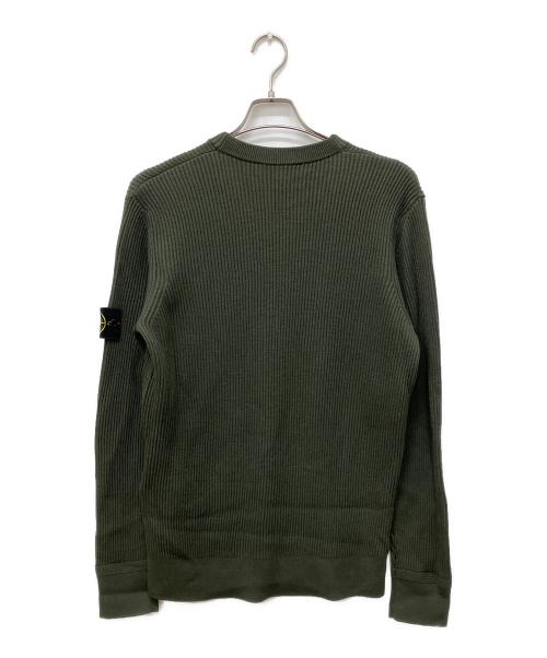 STONE ISLAND（ストーンアイランド）STONE ISLAND (ストーンアイランド) 25FW プルリブ RWS ウール ニット グリーン サイズ:Lの古着・服飾アイテム