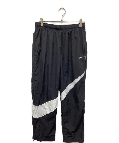 NIKE（ナイキ）NIKE (ナイキ) ナイロンパンツビッグスウッシュウーブンパンツ ブラック サイズ:XLの古着・服飾アイテム