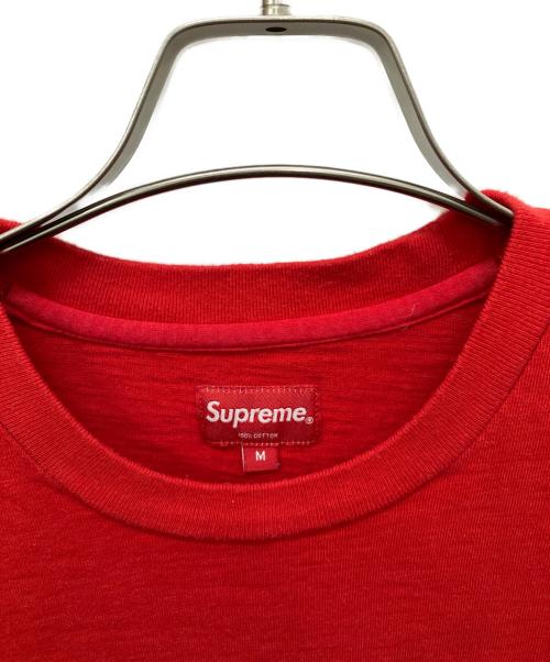 SUPREME（シュプリーム）Supreme (シュプリーム) ポケットTシャツ レッド サイズ:Mの古着・服飾アイテム