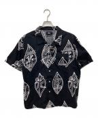 stussyステューシー）の古着「半袖シャツ」｜ブラック