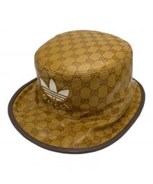 GUCCI×adidas（グッチ×アディダス）の古着「GGクリスタルバケットハット」｜ブラウン