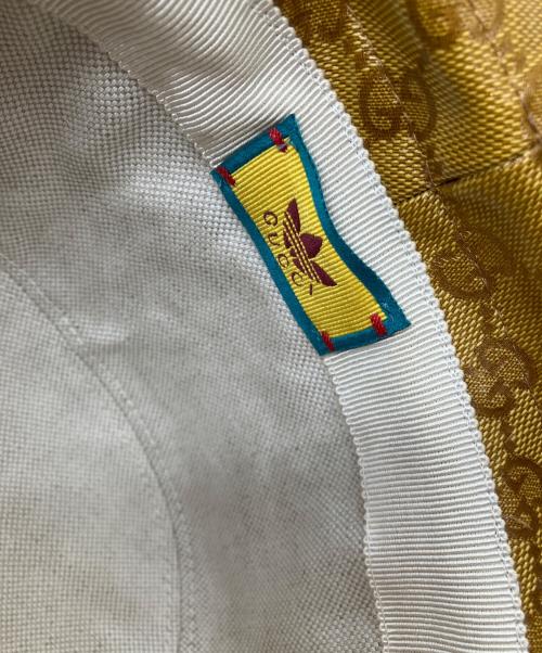 GUCCI（グッチ）GUCCI (グッチ) adidas (アディダス) GGクリスタルバケットハット ブラウンの古着・服飾アイテム