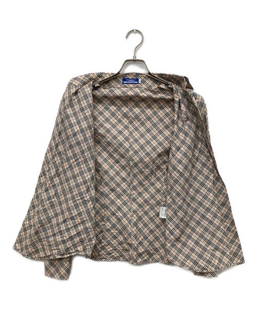 BURBERRY BLUE LABEL（バーバリー ブルー レーベル）BURBERRY BLUE LABEL (バーバリー ブルー レーベル) ノヴァチェックシャツ ベージュ サイズ:38の古着・服飾アイテム
