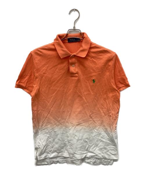 POLO RALPH LAUREN（ポロ・ラルフローレン）POLO RALPH LAUREN (ポロ・ラルフローレン) グラデーションポロシャツ オレンジ×ホワイト サイズ:Lの古着・服飾アイテム