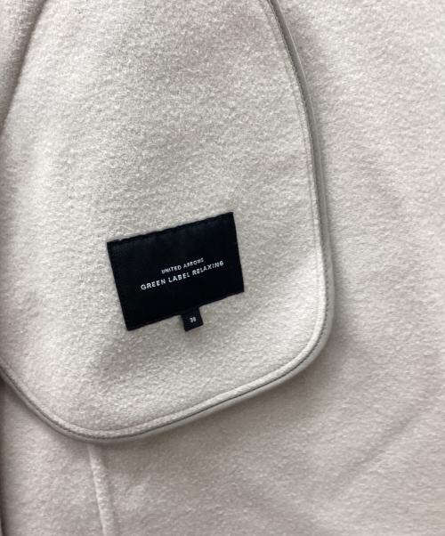 green label relaxing（グリーンレーベルリラクシング）green label relaxing (グリーンレーベルリラクシング) FFC S140’S リバー チェスター コート ピンク サイズ:38の古着・服飾アイテム