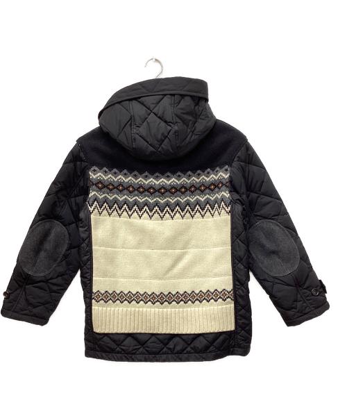 COMME des GARCONS JUNYA WATANABE MAN（コム デ ギャルソン ジュンヤ ワタナベ マン）COMME des GARCONS JUNYA WATANABE MAN (コム デ ギャルソン ジュンヤ ワタナベ マン) ウールジャガードニットエステルツイルブルゾン グリーン サイズ:Sの古着・服飾アイテム