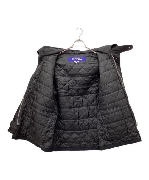 COMME des GARCONS JUNYA WATANABE MAN（コム デ ギャルソン ジュンヤ ワタナベ マン）COMME des GARCONS JUNYA WATANABE MAN (コム デ ギャルソン ジュンヤ ワタナベ マン) ウールジャガードニットエステルツイルブルゾン グリーン サイズ:Sの古着・服飾アイテム