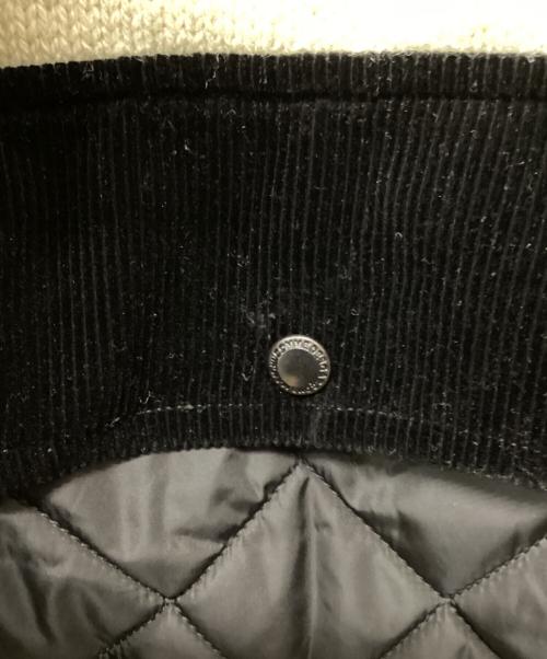 COMME des GARCONS JUNYA WATANABE MAN（コム デ ギャルソン ジュンヤ ワタナベ マン）COMME des GARCONS JUNYA WATANABE MAN (コム デ ギャルソン ジュンヤ ワタナベ マン) ウールジャガードニットエステルツイルブルゾン グリーン サイズ:Sの古着・服飾アイテム