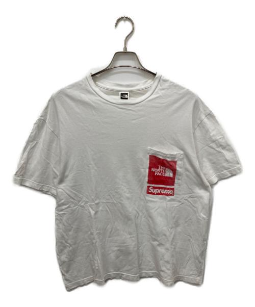 THE NORTH FACE（ザ ノース フェイス）THE NORTH FACE (ザ ノース フェイス) Supreme (シュプリーム) Printed Pocket Tee ホワイト サイズ:Mの古着・服飾アイテム