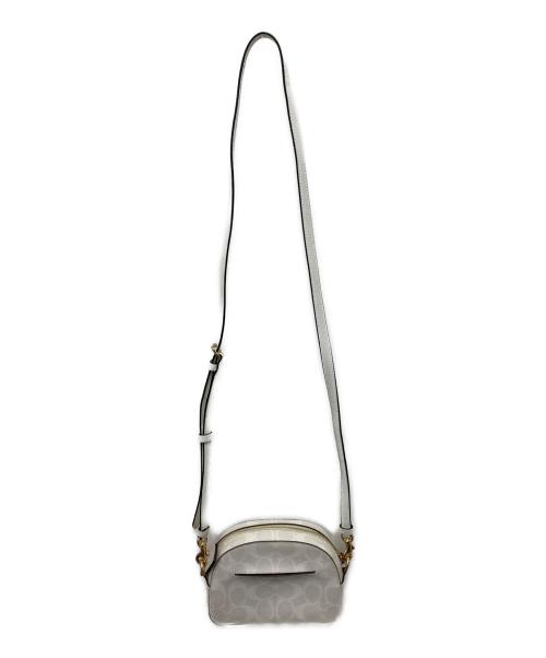 COACH（コーチ）COACH (コーチ) シグネチャーミニショルダーバッグ ホワイトの古着・服飾アイテム