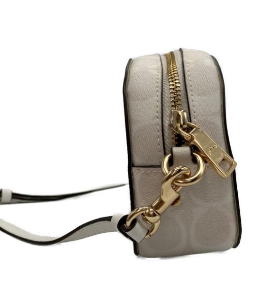 COACH（コーチ）COACH (コーチ) シグネチャーミニショルダーバッグ ホワイトの古着・服飾アイテム