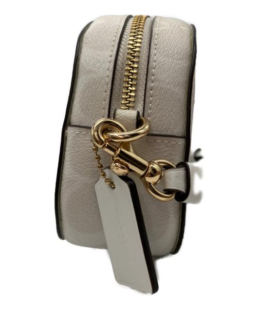 COACH（コーチ）COACH (コーチ) シグネチャーミニショルダーバッグ ホワイトの古着・服飾アイテム