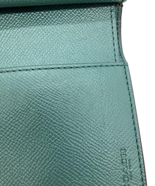 COACH（コーチ）COACH (コーチ) 2つ折り財布 グリーンの古着・服飾アイテム