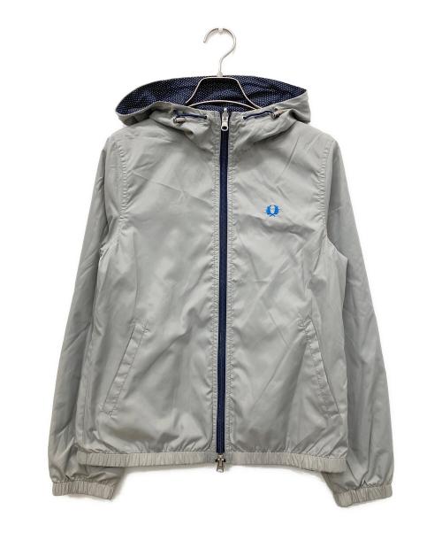 FRED PERRY（フレッドペリー）FRED PERRY (フレッドペリー) ナイロンフーデットリバーシブルジャケット グレー×ネイビー サイズ:Sの古着・服飾アイテム