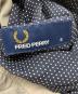 中古・古着 FRED PERRY (フレッドペリー) ナイロンフーデットリバーシブルジャケット グレー×ネイビー サイズ:S：5000円