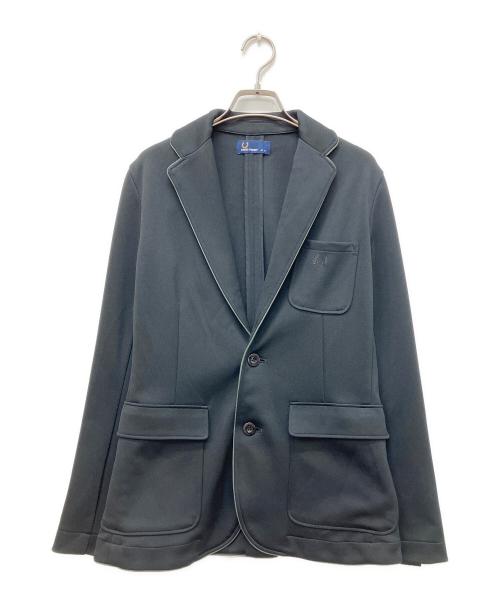 FRED PERRY（フレッドペリー）FRED PERRY (フレッドペリー) ジャージーテーラードジャケット ブラック サイズ:Sの古着・服飾アイテム