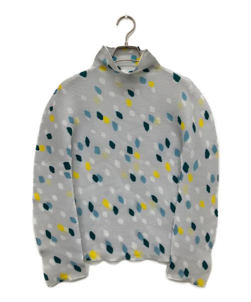 me ISSEY MIYAKE（ミーイッセイ ミヤケ）me ISSEY MIYAKE (ミーイッセイ ミヤケ) TIME DOTSカットソー グレー サイズ:表記なしの古着・服飾アイテム