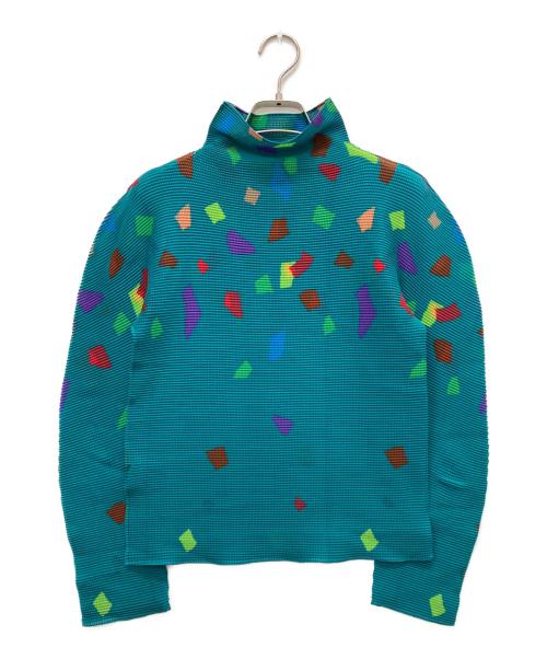 me ISSEY MIYAKE（ミーイッセイ ミヤケ）me ISSEY MIYAKE (ミーイッセイ ミヤケ) KAMIFUBUKIカットソー グリーン サイズ:表記なしの古着・服飾アイテム