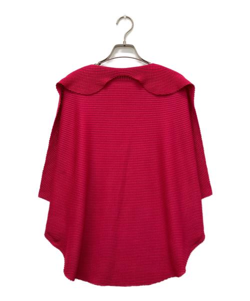 me ISSEY MIYAKE（ミーイッセイ ミヤケ）me ISSEY MIYAKE (ミーイッセイ ミヤケ) ジャバラニットチュニック ピンク サイズ:表記なしの古着・服飾アイテム