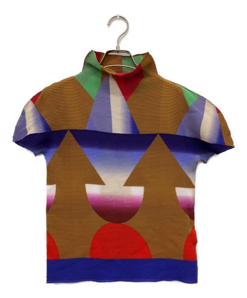 me ISSEY MIYAKE（ミーイッセイ ミヤケ）me ISSEY MIYAKE (ミーイッセイ ミヤケ) カットソー マルチカラー サイズ:表記なしの古着・服飾アイテム