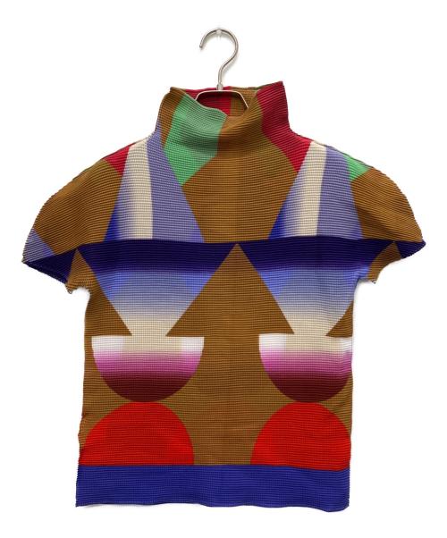 me ISSEY MIYAKE（ミーイッセイ ミヤケ）me ISSEY MIYAKE (ミーイッセイ ミヤケ) カットソー マルチカラー サイズ:表記なしの古着・服飾アイテム