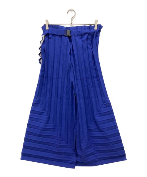 me ISSEY MIYAKE（ミーイッセイ ミヤケ）me ISSEY MIYAKE (ミーイッセイ ミヤケ) COLOR PLEATS BOTTOM ネイビー サイズ:表記なしの古着・服飾アイテム
