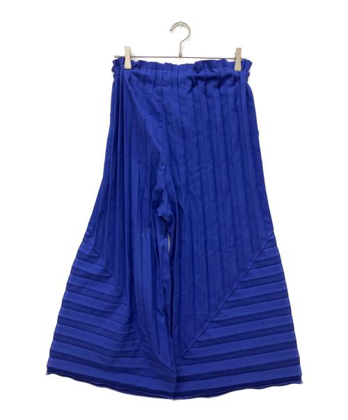 me ISSEY MIYAKE（ミーイッセイ ミヤケ）me ISSEY MIYAKE (ミーイッセイ ミヤケ) COLOR PLEATS BOTTOM ネイビー サイズ:表記なしの古着・服飾アイテム