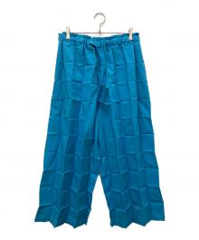 me ISSEY MIYAKE（ミーイッセイ ミヤケ）の古着「パンツ」｜スカイブルー