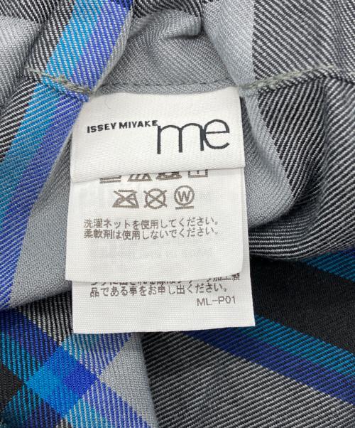 me ISSEY MIYAKE（ミーイッセイ ミヤケ）me ISSEY MIYAKE (ミーイッセイ ミヤケ) TARTAN CHECK PLEATSスカート グレー サイズ:表記なしの古着・服飾アイテム