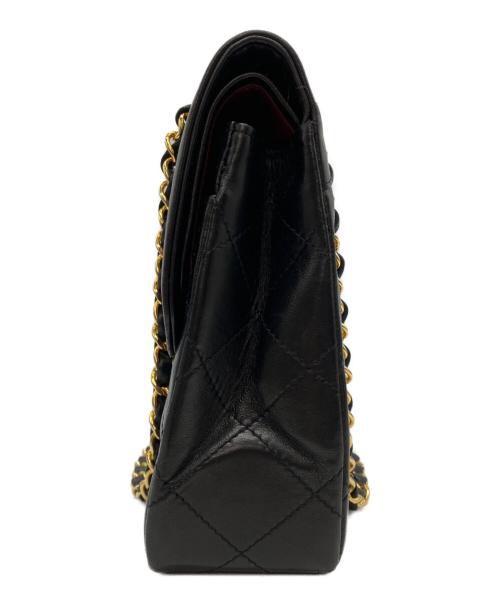 CHANEL（シャネル）CHANEL (シャネル) パリ限定マトラッセラムダブルフラップダブルチェーンバッグ ブラックの古着・服飾アイテム