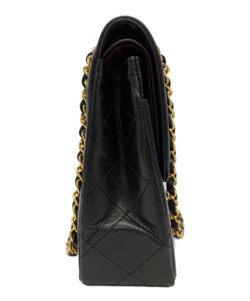 CHANEL（シャネル）CHANEL (シャネル) パリ限定マトラッセラムダブルフラップダブルチェーンバッグ ブラックの古着・服飾アイテム