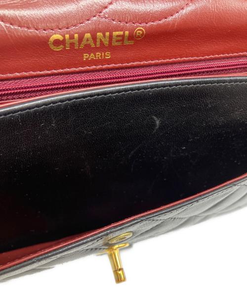 CHANEL（シャネル）CHANEL (シャネル) パリ限定マトラッセラムダブルフラップダブルチェーンバッグ ブラックの古着・服飾アイテム