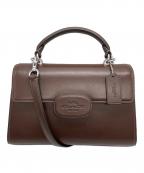 COACHコーチ）の古着「エライザトップハンドルバッグ」｜ブラウン