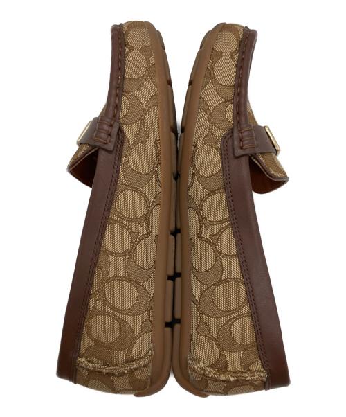 COACH（コーチ）COACH (コーチ) シグネチャーローファー ブラウン サイズ:24㎝の古着・服飾アイテム