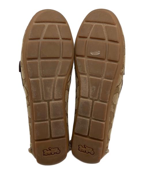 COACH（コーチ）COACH (コーチ) シグネチャーローファー ブラウン サイズ:24㎝の古着・服飾アイテム