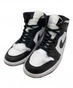 NIKEナイキ）の古着「エアジョーダン1 ミッド」｜ホワイト×ブラック