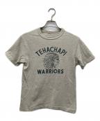 WAREHOUSEウエアハウス）の古着「染み込みプリントTシャツ」｜ベージュ