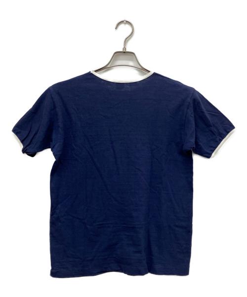 WAREHOUSE（ウエアハウス）WAREHOUSE (ウエアハウス) リンガーTシャツ ネイビー サイズ:Sの古着・服飾アイテム