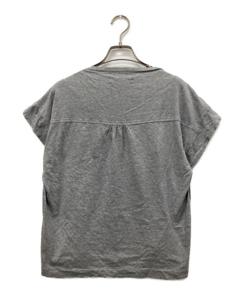 tricot COMME des GARCONS（トリココムデギャルソン）tricot COMME des GARCONS (トリココムデギャルソン) 花柄プリントTシャツ グレー サイズ:Sの古着・服飾アイテム