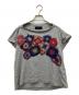 tricot COMME des GARCONS（トリココムデギャルソン）の古着「花柄プリントTシャツ」｜グレー