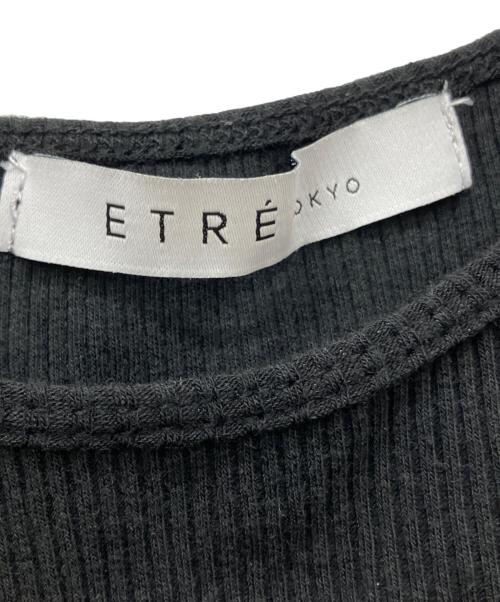 ETRE TOKYO（エトレトウキョウ）ETRE TOKYO (エトレトウキョウ) レイヤードカットソー ブラック サイズ:Freeの古着・服飾アイテム