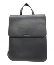 CHARLES & KEITH（チャールズアンドキース）の古着「フロントスラップストラクチャーバックパック」｜ブラック