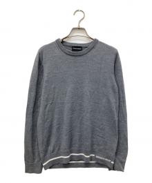 EMPORIO ARMANI（エンポリオ アルマーニ）の古着「クルーネックニット」｜グレー