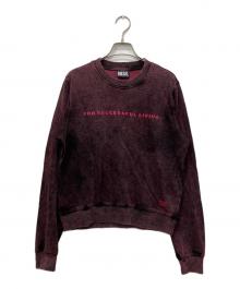 DIESEL（ディーゼル）の古着「ピグメント加工スウェット」｜ピンク