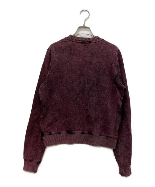 DIESEL（ディーゼル）DIESEL (ディーゼル) ピグメント加工スウェット ピンク サイズ:Sの古着・服飾アイテム