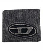 DIESELディーゼル）の古着「デニム二つ折り財布」｜ブラック