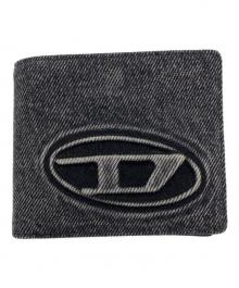 DIESEL（ディーゼル）の古着「デニム二つ折り財布」｜ブラック