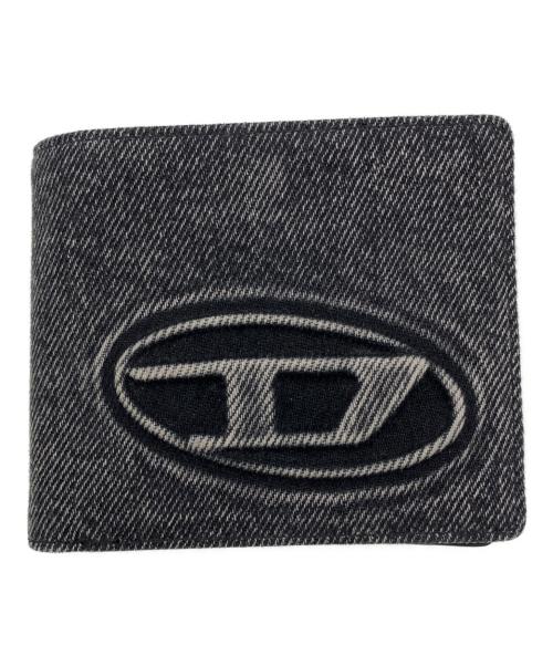 DIESEL（ディーゼル）DIESEL (ディーゼル) デニム二つ折り財布 ブラックの古着・服飾アイテム